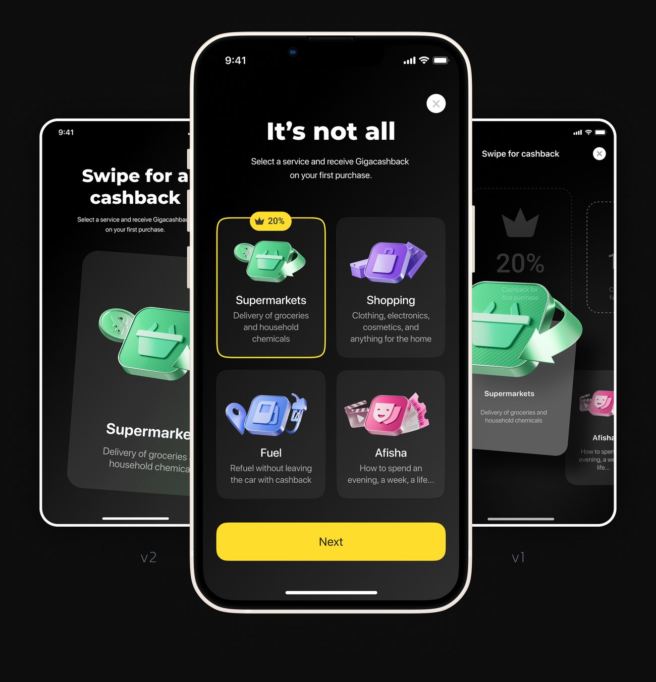 New City onboarding — pick a service, get a welcome incentive, build the habit